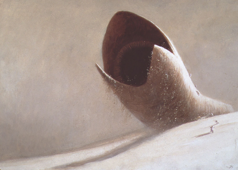 Illustration for article titled Rare Dune art from Omni reveals Frank Herbert's original vision